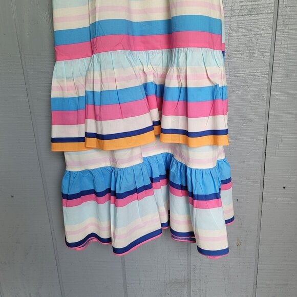 Plenty by Tracy Reese Multicolor Ruffled Maxi Belted Dress. Size XL - Picture 4 of 11